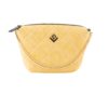 Τσάντα καπιτονέ απο οικολογικό δερμα με αλυσίδα χρυσού χρώματος και ιφασμάτινο ίμαντα ώμου.Κούμπωμα με φερμουάρ.